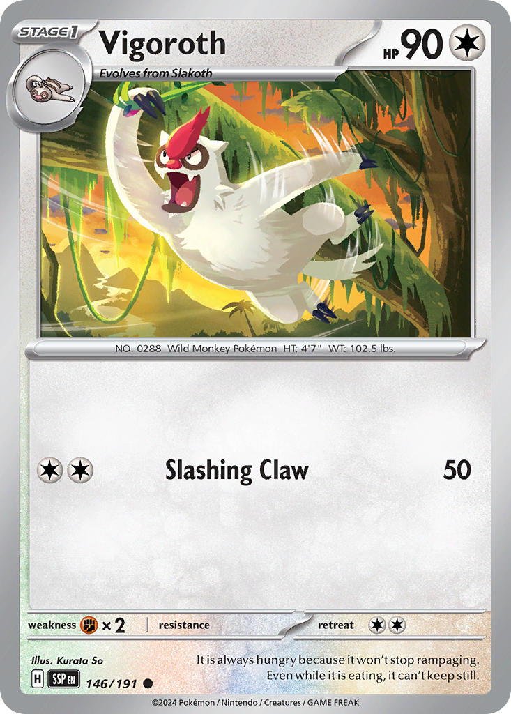 Vigoroth 146/191 Reverse holo