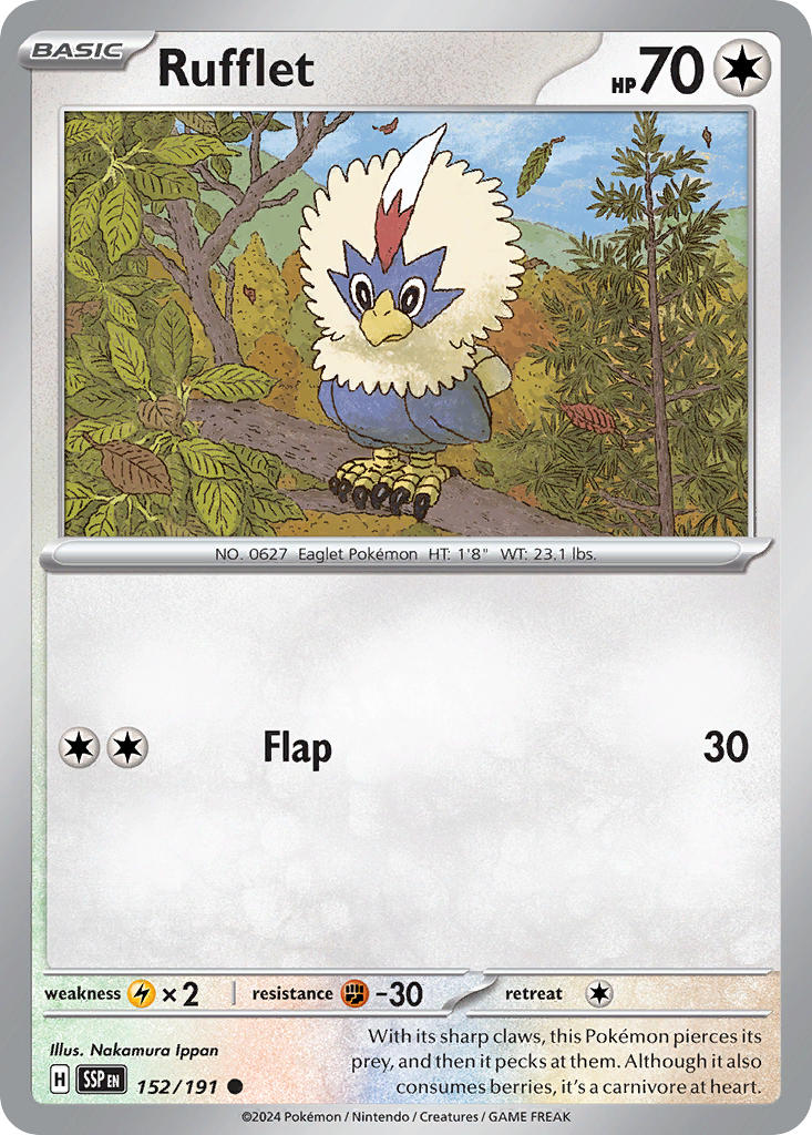 Rufflet 152/191 Reverse holo
