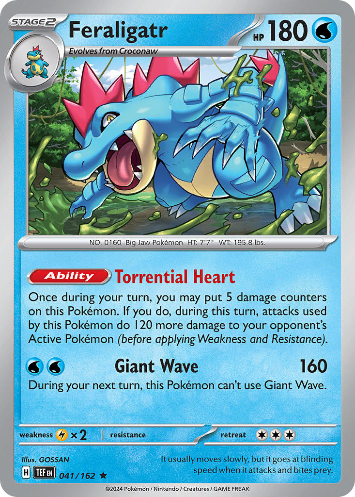 Feraligatr 041/162 Reverse holo