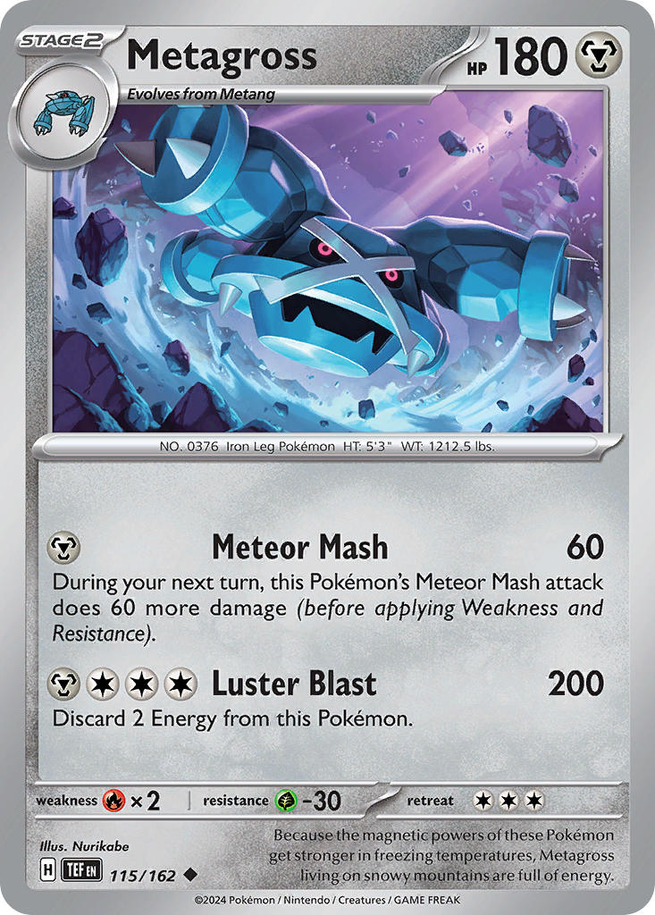 Metagross 115/162 Reverse holo