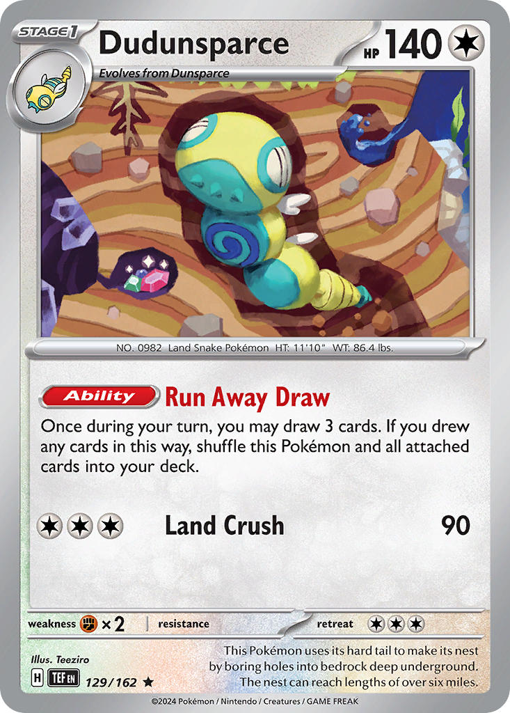 Dudunsparce 129/162 Reverse holo