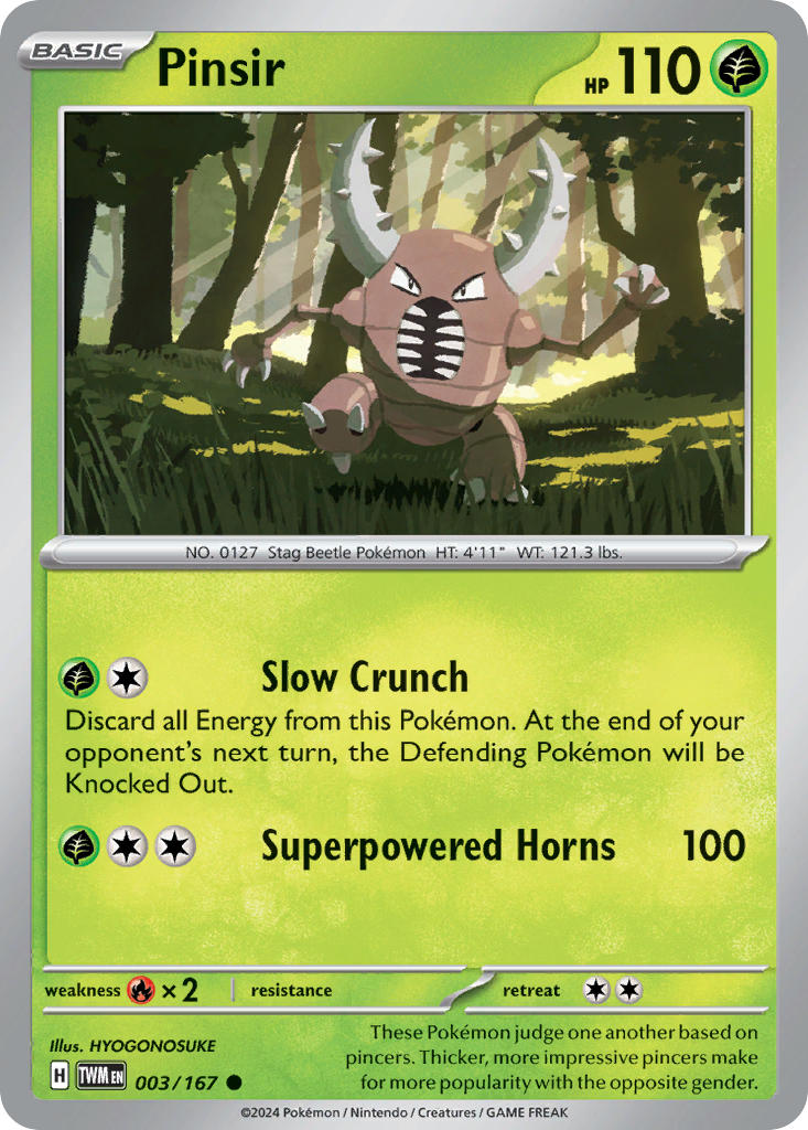 Pinsir 003/167 Reverse holo