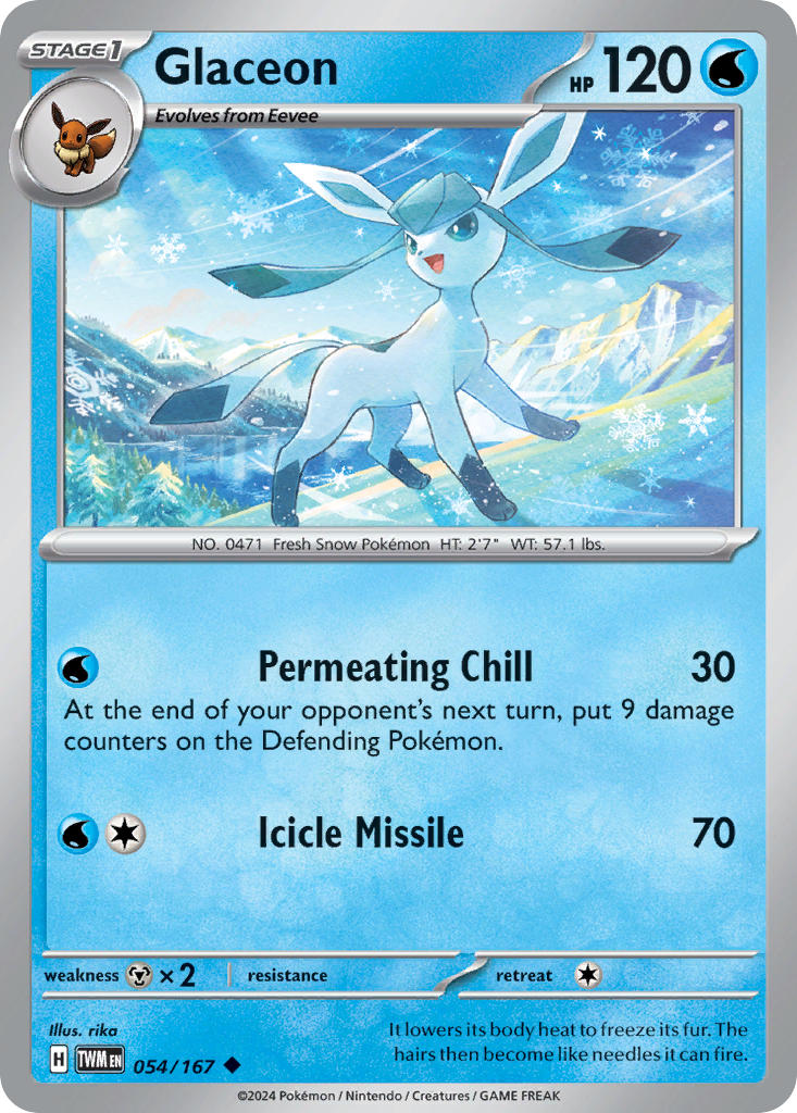 Glaceon 054/167 Reverse holo